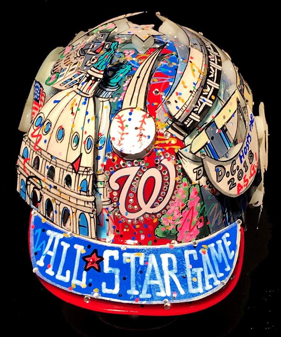 Charles Fazzino 2018 MLB 89th All-Star Game Baseball Helmet (Full Size)